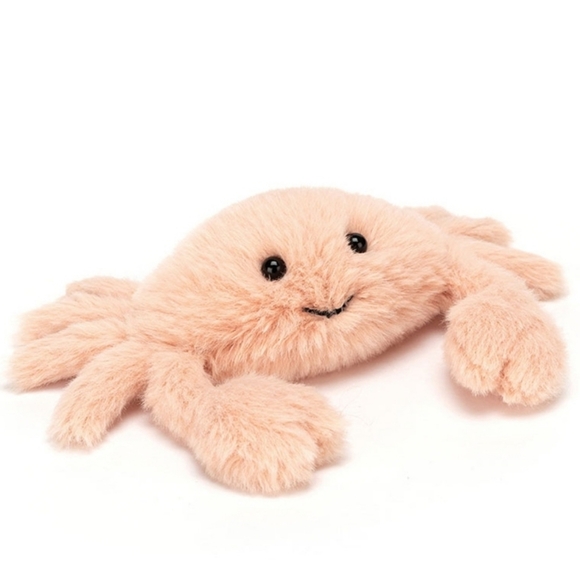 Jellycat Fluffy Crab 1.6x5.9x2" 🦀 Soft & Plush NWT - Picture 1 of 6